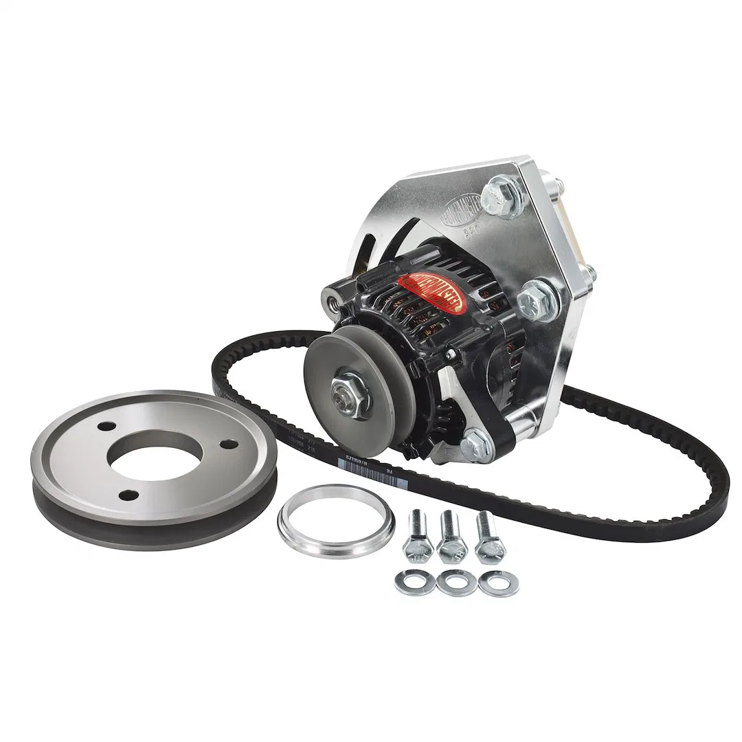 8-880 – POWERMASTER Alternator/ Generator, For Use With Big Block Chevrolet Engines 55 Amp Snug Mount Black With Alte...